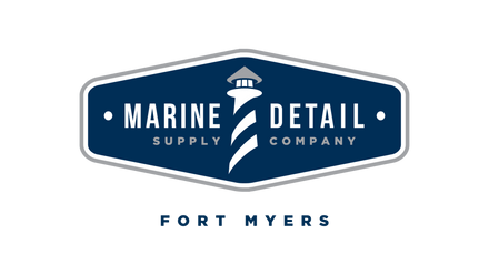 Logo of Marine Detail Supply Company with a lighthouse design on a white background