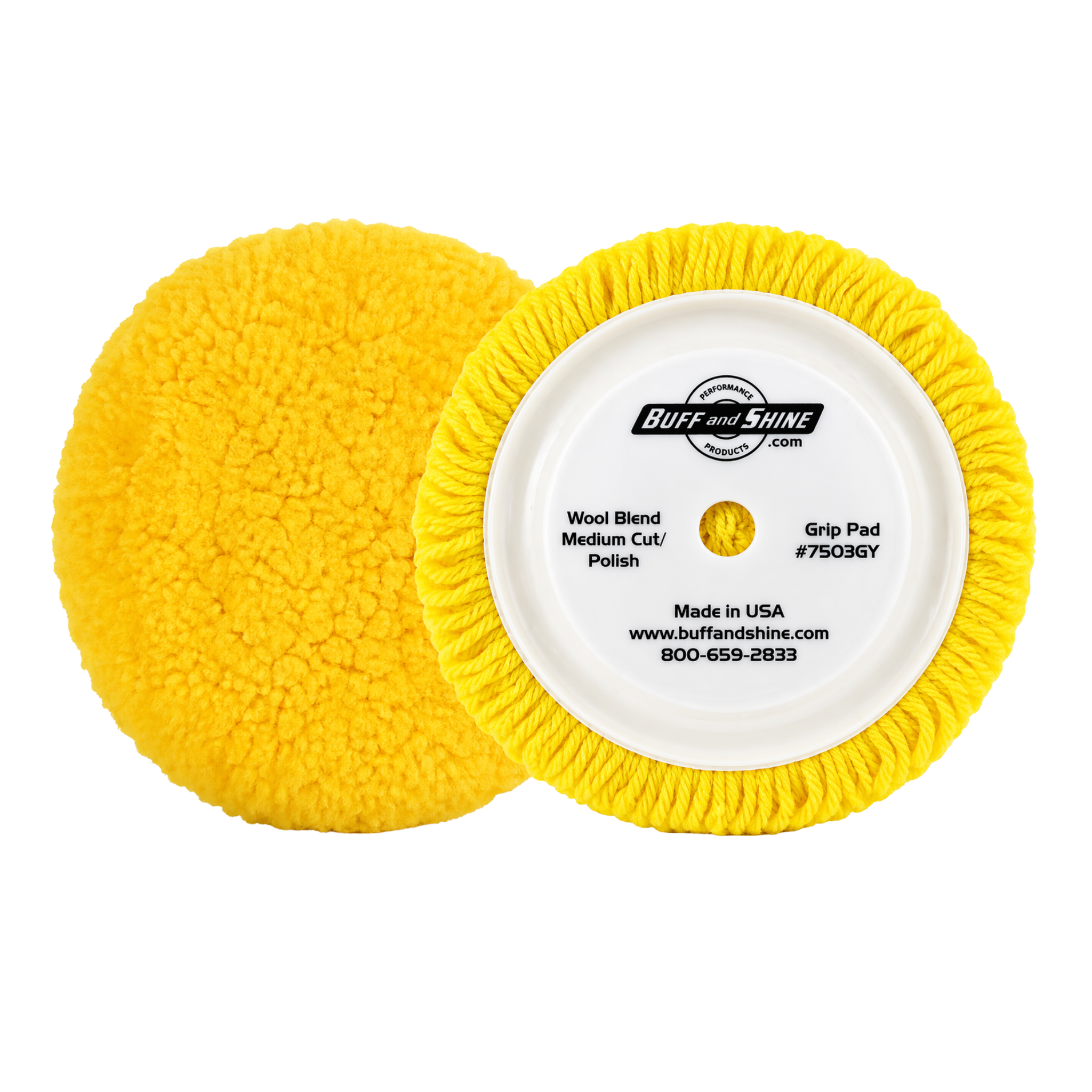 Buff and Shine Grip Back Polishing Wool Pad 7.5