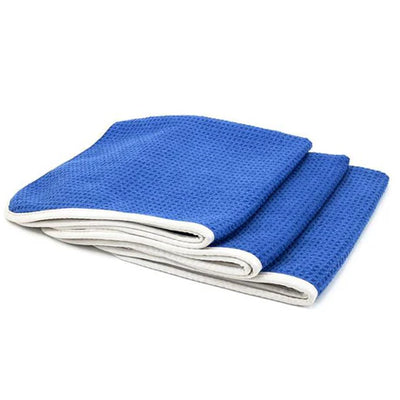 3 pack Microfiber Waffle-Weave Glass Towels & Microfiber Fingertip Mitt Applicator