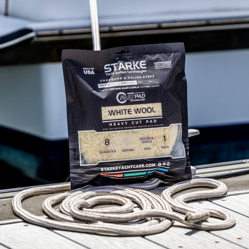 Starke Double Sided FastPad Wool Compounding Pad - Metal Insert