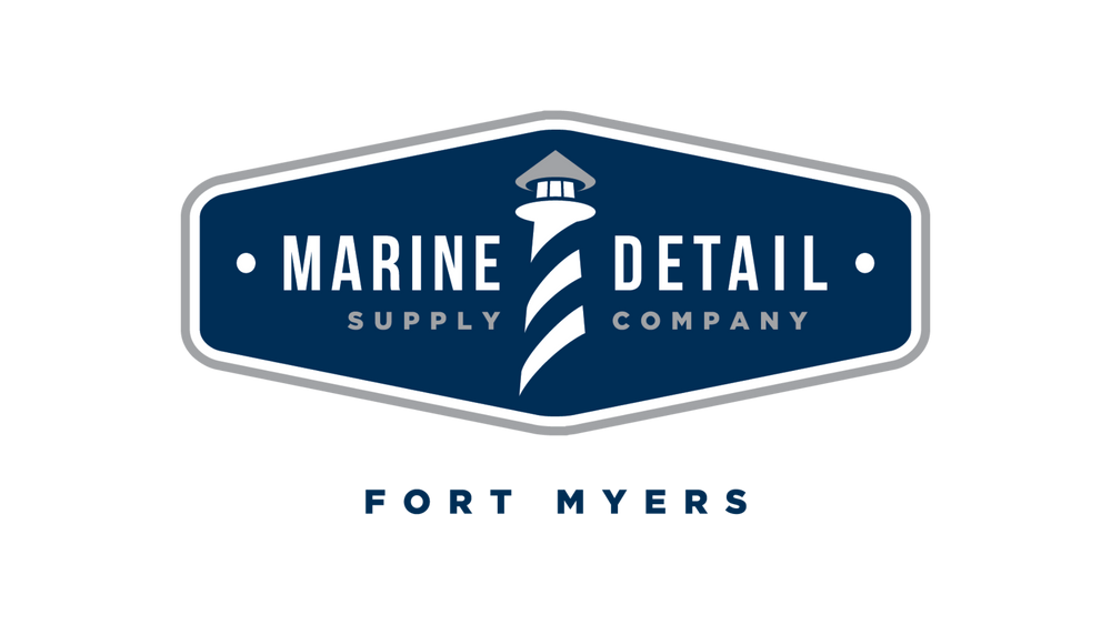 Logo of Marine Detail Supply Company with a lighthouse design on a white background