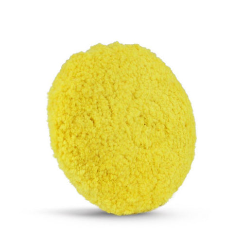 Lake Country Double Sided Yellow Wool Polishing Pad 8" x 1.5"