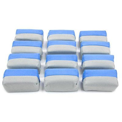 Autofiber Mini Microfiber Suede Coating Applicator Sponge with Plastic Barrier